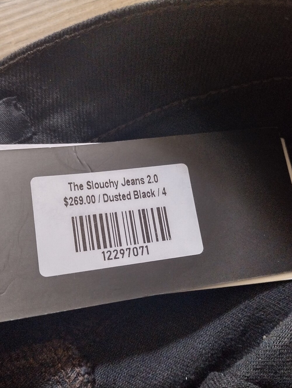 NWT Ruti Women's The Slouchy Jeans 2.0 Dusted Black Barrel Leg Sz 4 - Picture 8 of 12